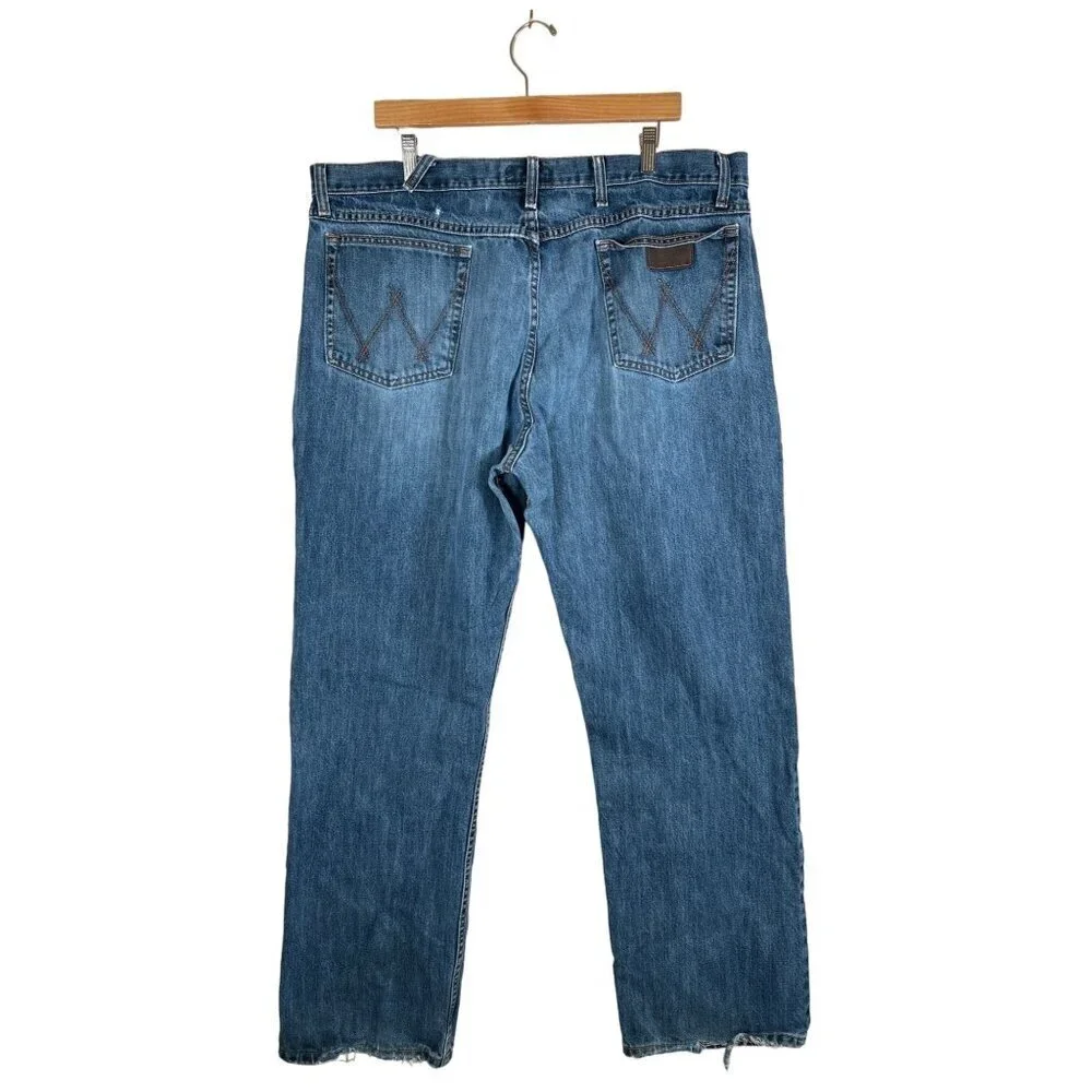 Wrangler Mens 01MWX 20X 01 Competition Jean River Wash‎ 40x32 Cowboy Distressed